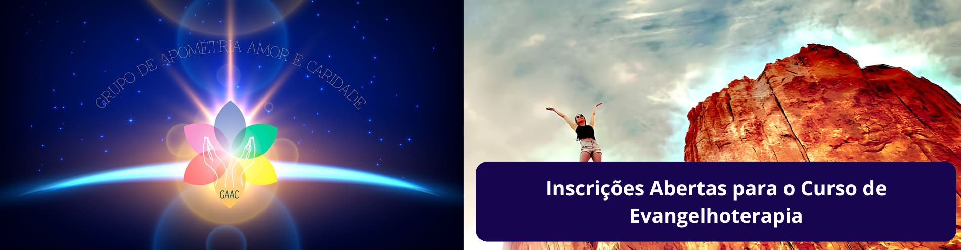 Inscrições Abertas para o Curso de Evangelhoterapia